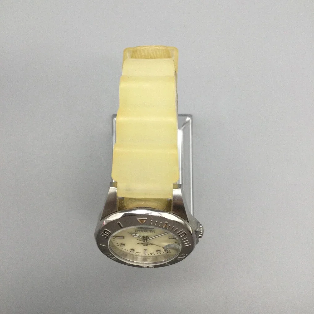 Invicta Stainless Steel Women's Watch with Yellow Dial and Strap - Picture 4 of 12